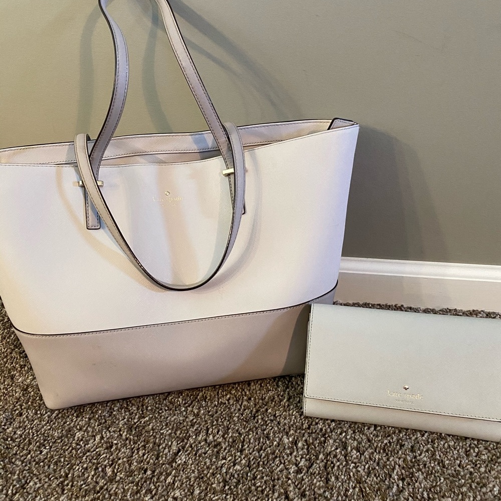 Large Kate Spade tote with wallet
